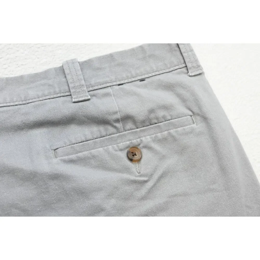 J Crew Khaki Chino Shorts Stretch Gray Casual‎ Flat 9